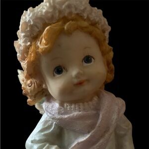 Vintage December Birthday Angel With Birthstone